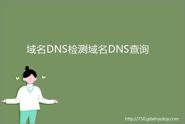 域名DNS检测域名DNS查询